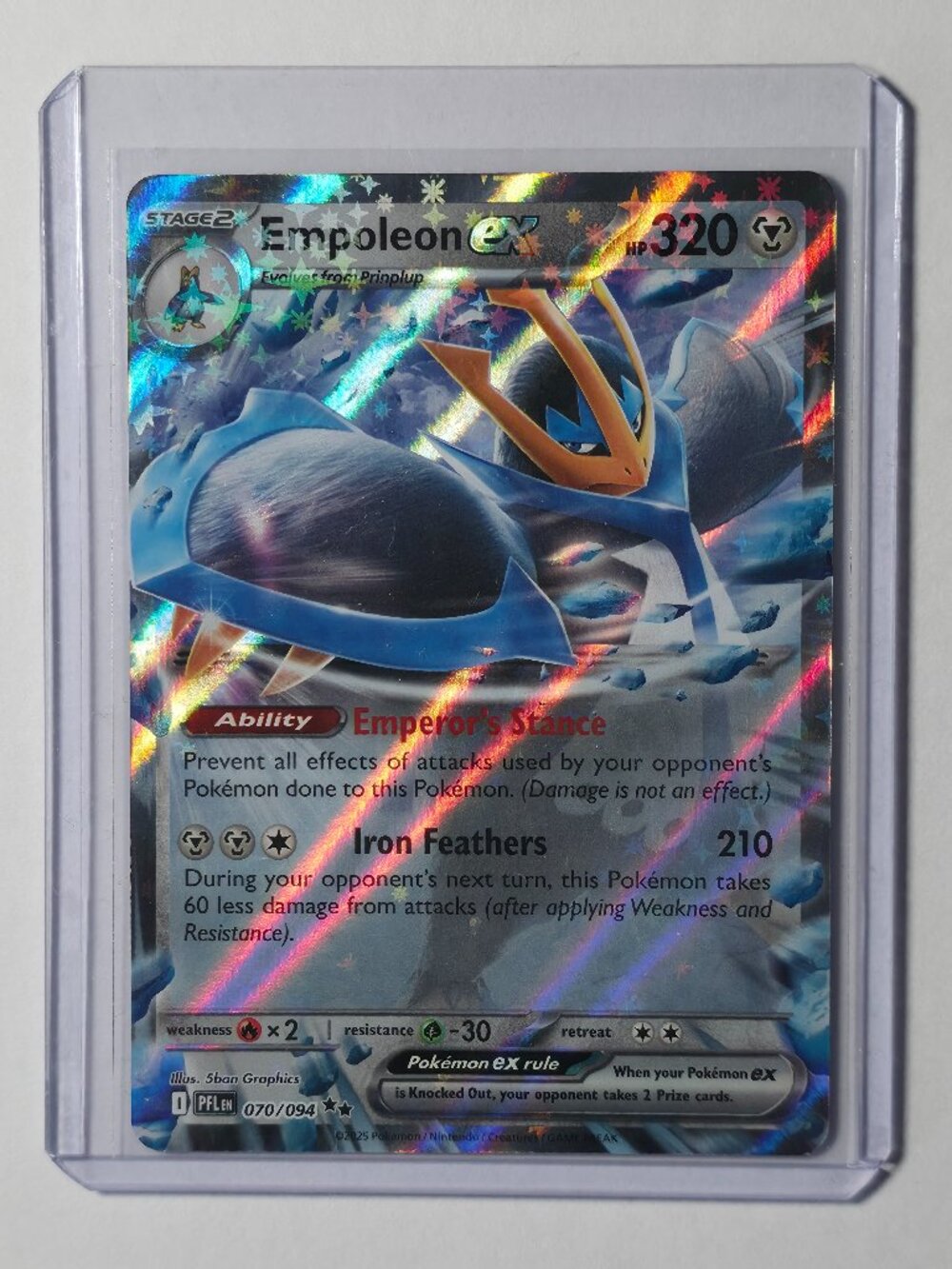 Pokémon TCG - Empoleon ex - Phantasmal Flames - Double Rare - 070/094